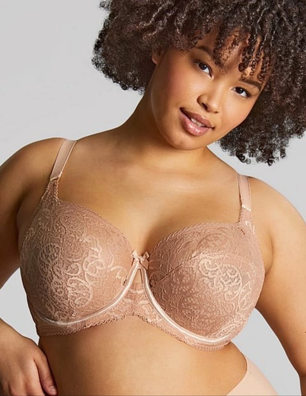 Sculptresse Panache Estel Lace Full Cup Underwire Bra 40GG Nude Beige 9685